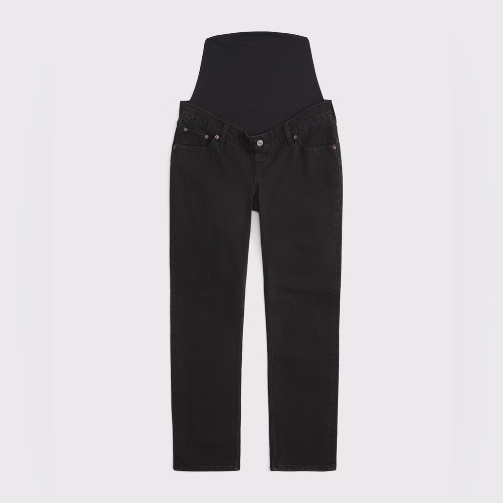Abercrombie & Fitch Black Straight Leg Jeans